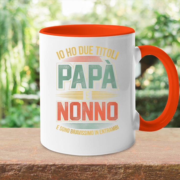 Damen Herren Habe Zwei Titel Papa Und Opa Lustiges Geschenk Mit-Ausschnitt Tasse Zweifarbig