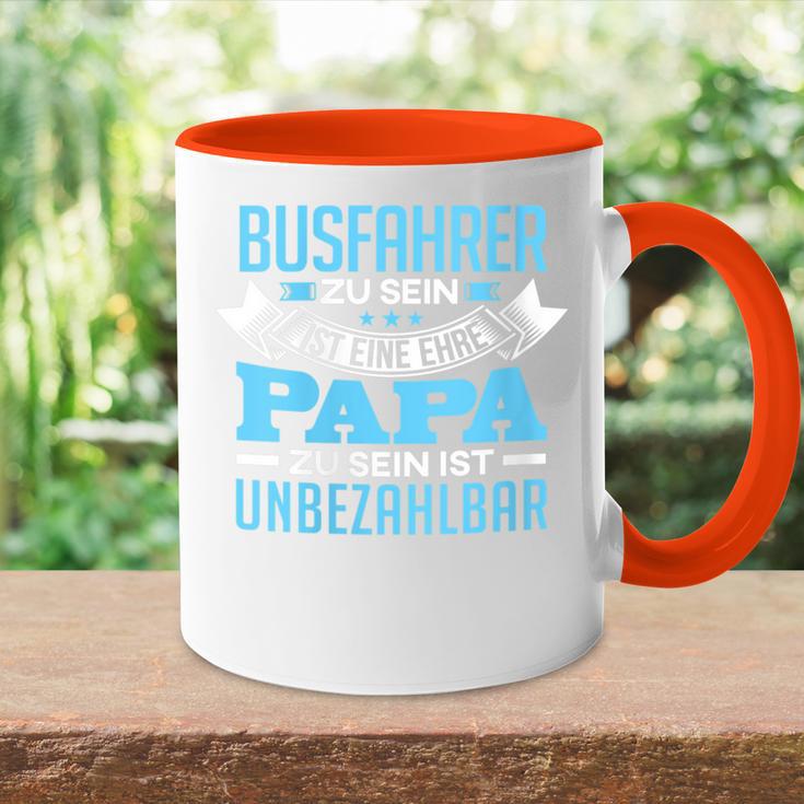 Damen Individuelles Geschenk Papaatertag Beruf Busfahrer Mit-Ausschnitt Tasse Zweifarbig