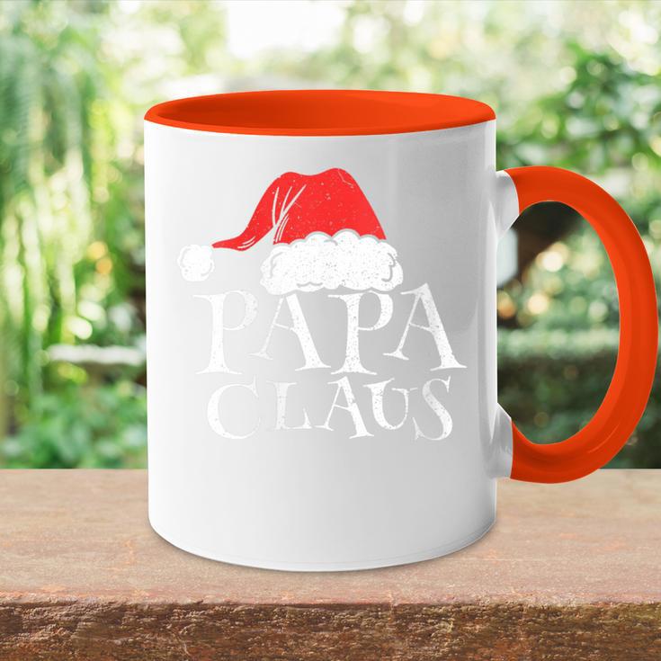 Damen Papa Claus Lustige Weihnachten Weihnachtsmannaterintage Mit-Ausschnitt Tasse Zweifarbig