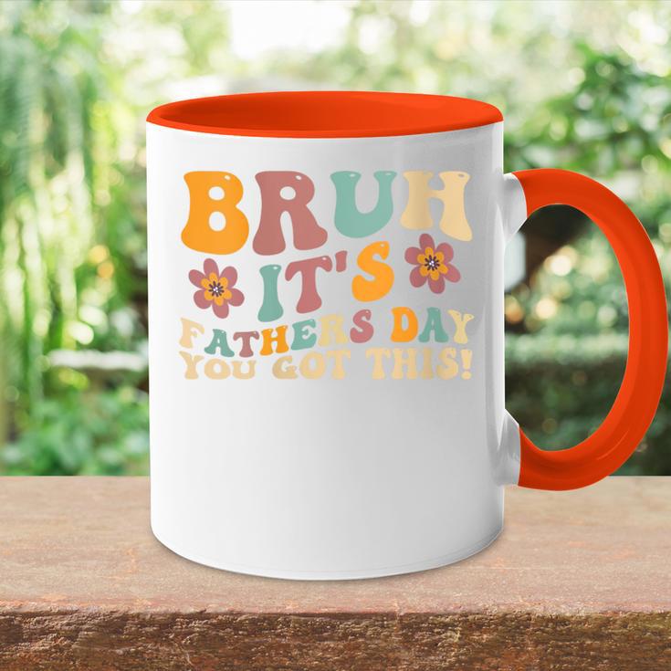 Damen Papa Und Sohn Best_Friends For Life Lustiger Papa Mit-Ausschnitt Tasse Zweifarbig