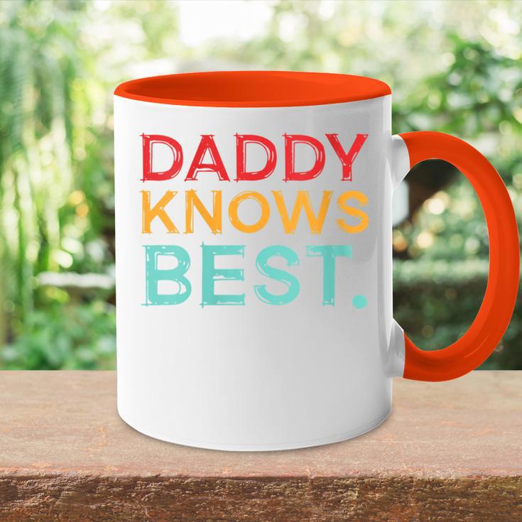 Damen Papa Weiß Es Am Besten Papa Papa Poppaater Stiefvater Ehemann Mit-Ausschnitt Tasse Zweifarbig