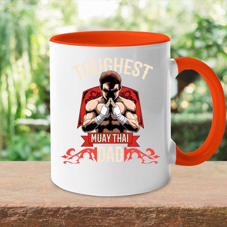 Der Härteste Muay Thai Papa Thaiboxen Tasse Zweifarbig