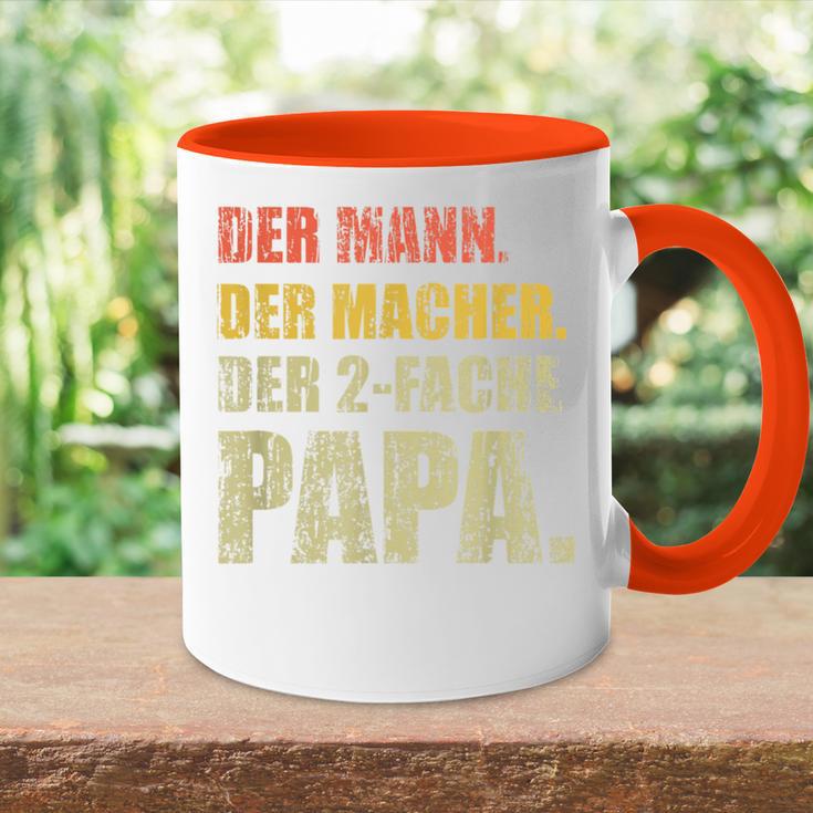 Der Mann Der Macher Der Zweifach Papa Tasse Zweifarbig