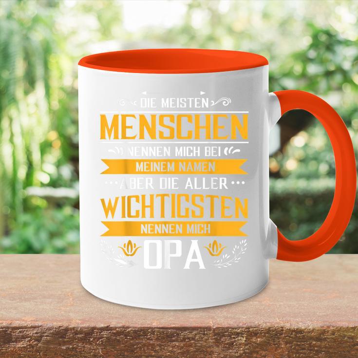 Die Meisten Menschen Nennen Beim Name Grandfather Papa Opa Tasse Zweifarbig