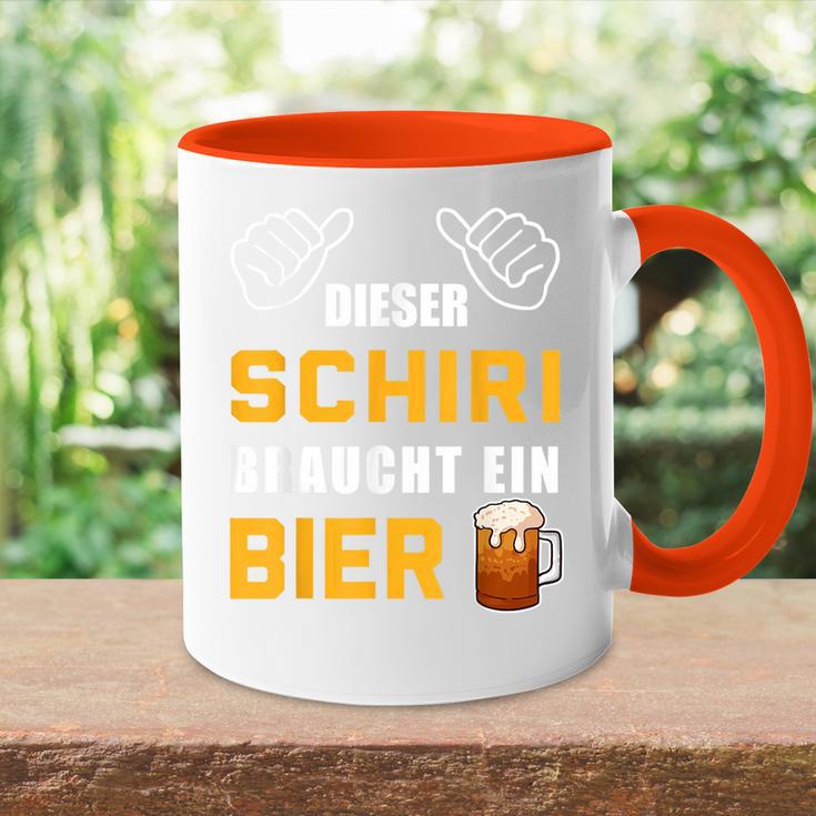 Dieser Schiri Braucht Bier Tasse Zweifarbig