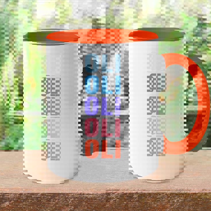 Divertido Regalo Nombre Oli Personalizado Primer Nombre Accent Mug