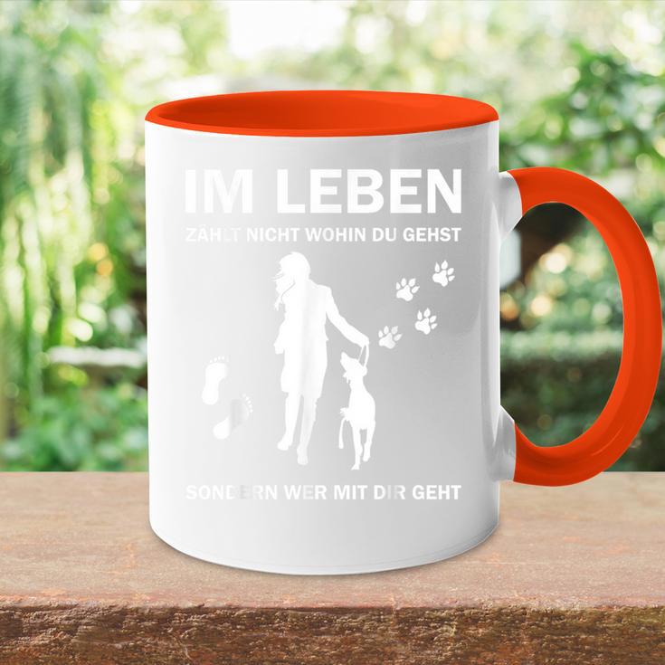 Dog Im Leben Zählnicht Wo Du Gehst Im L S Tasse Zweifarbig