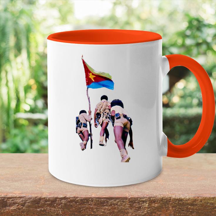 Eritish Flag Blue Tasse Zweifarbig