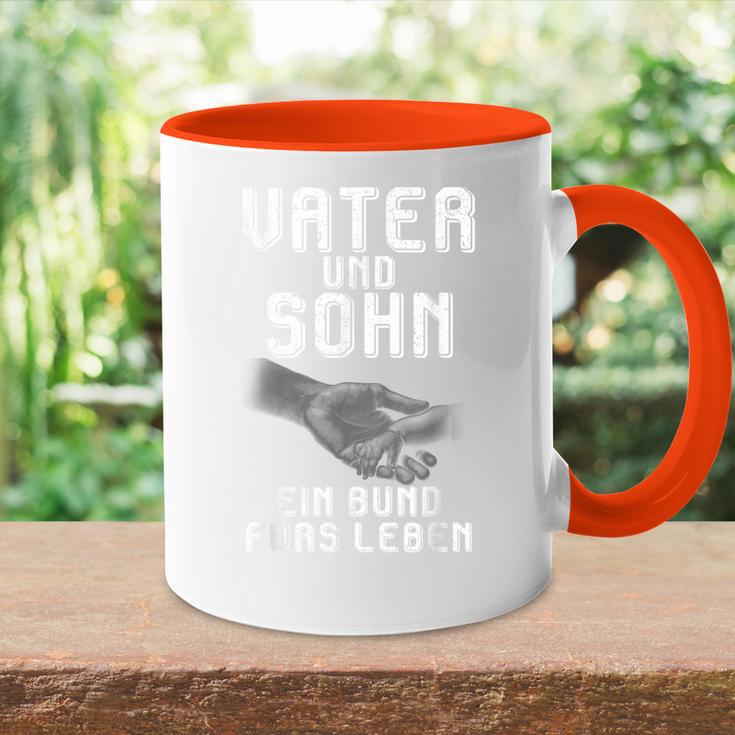 Fater & Sohn Ein Bund Für's Leben Father's Day Partner Look Tasse Zweifarbig