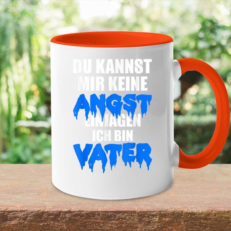 Father Keine Angst Stolzer Papa German Langu Tasse Zweifarbig