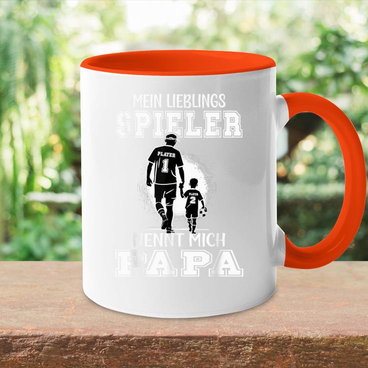 Football Papa Mein Lieblingsspielnt Nennt Mich Papa German Langu Tasse Zweifarbig