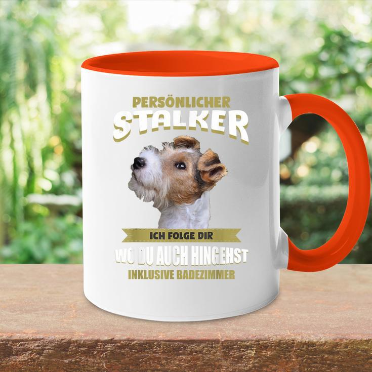 Fox Terrier Tasse Zweifarbig