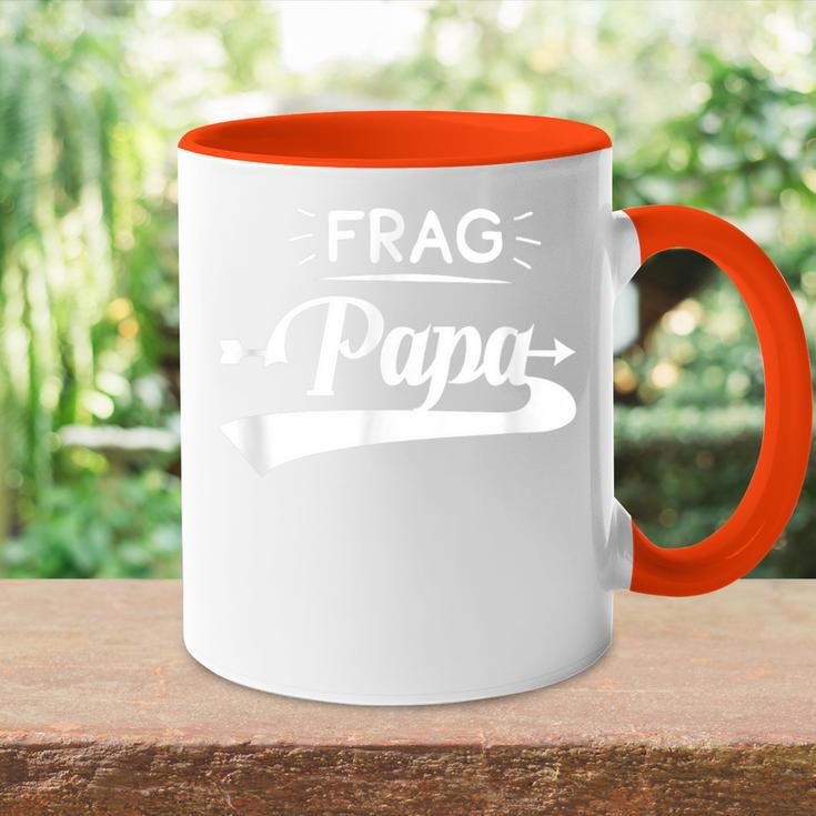 Frag Papa Tasse Zweifarbig