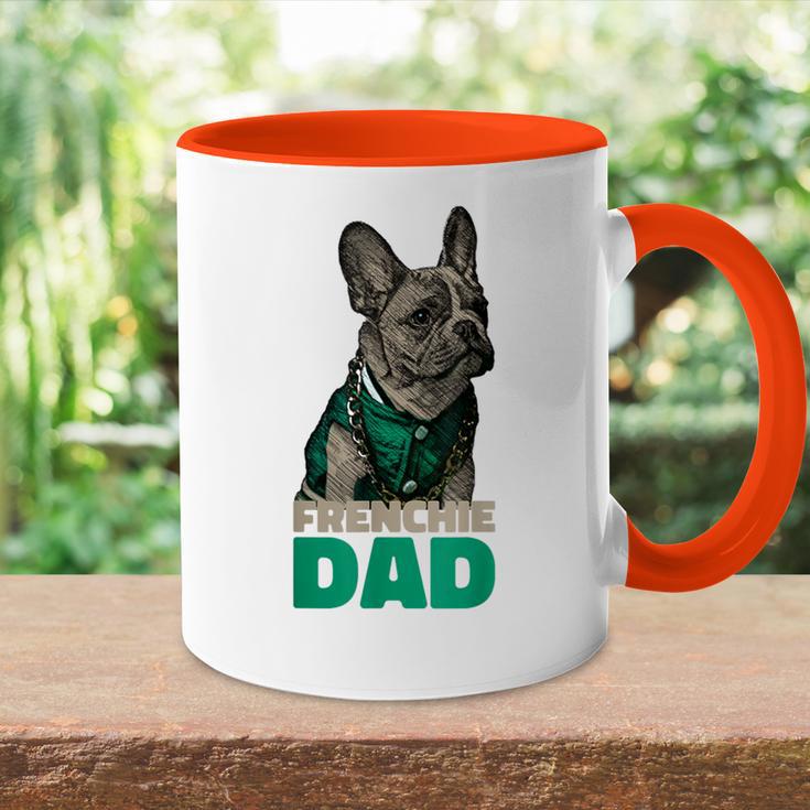 Frenchie Dad French Bulldog Dad Tasse Zweifarbig