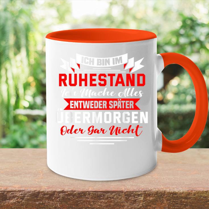 Rentner Rentnerin Ich Bin Im Ruhestand Tasse Zweifarbig