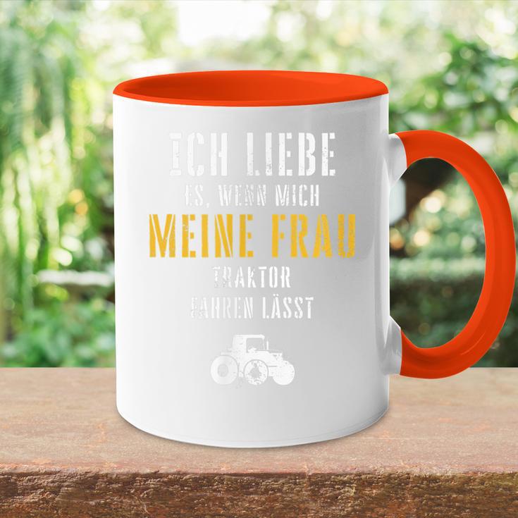 Tractor Fan Ich Liebe Meine Wrau Tasse Zweifarbig