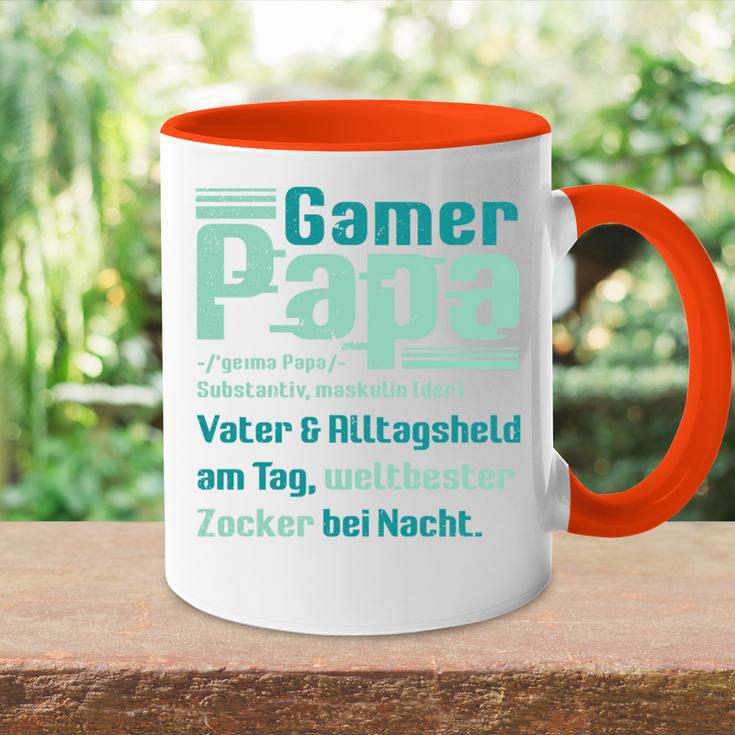 Gamer Papa Definition Gaming Pc Konsoleater Lustig Spruch Tasse Zweifarbig