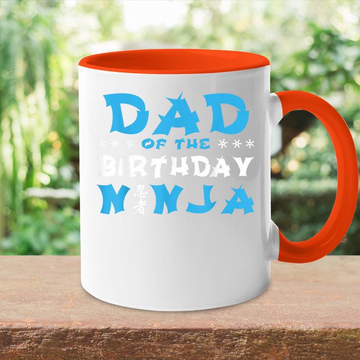 Geburtstag Ninja Party Geschenk Papa Des Geburtstags Ninjaater Tasse Zweifarbig