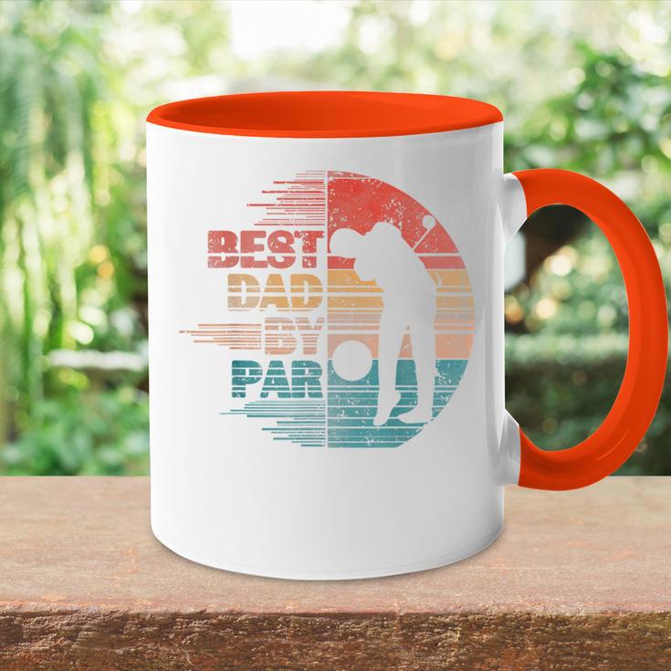 Golf Golfspieler Papa Tasse Zweifarbig