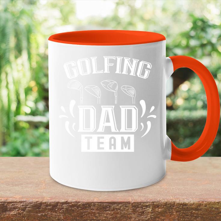 Golf Papa Golferater Team Sprücheater Tag Papi Tasse Zweifarbig