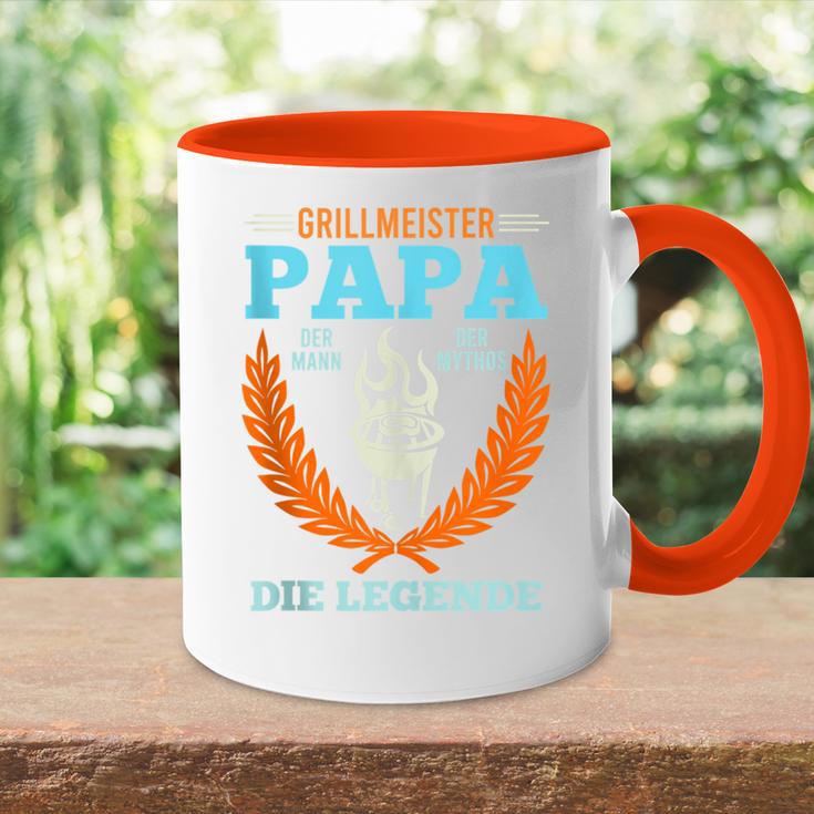 Grillmeister Papa Mann Mythos Legendeaterintage Mann Tasse Zweifarbig