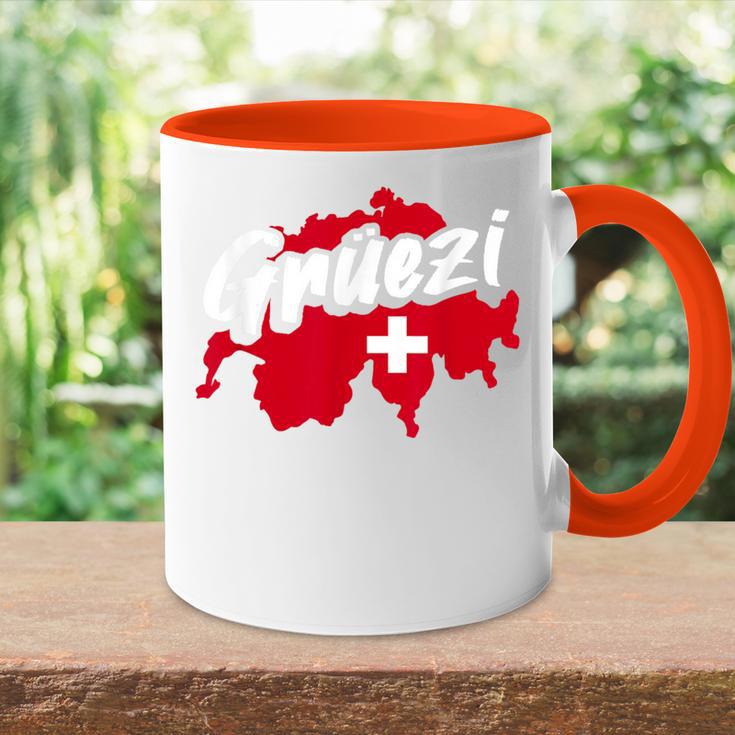 Grüezi Switzerland Switzerland Swiss German Dialect Tasse Zweifarbig