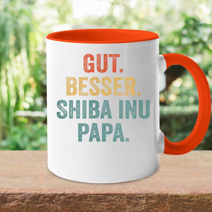 Gut Besser Shiba Inu Papa Tasse Zweifarbig