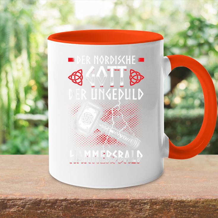 Hammersbald Nordic Mythology Patience Impatience Tasse Zweifarbig