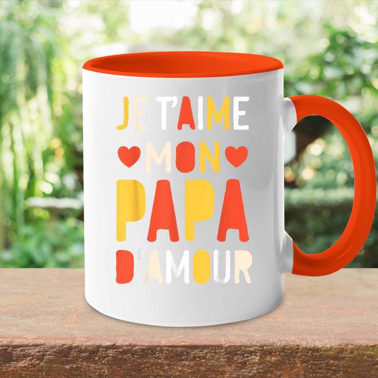 Herren Cadeau D'anniversaire Fête Des Pères Pour Son Papa D'amour Tasse Zweifarbig