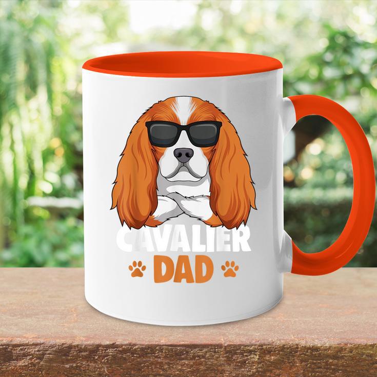 Herren Cavalier King Charles Spaniel Dad Hunde Papa Herrchen Tasse Zweifarbig