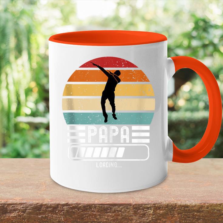 Herren Lustig Papa Loading Bald Papaater Ich Werde Papa Tasse Zweifarbig