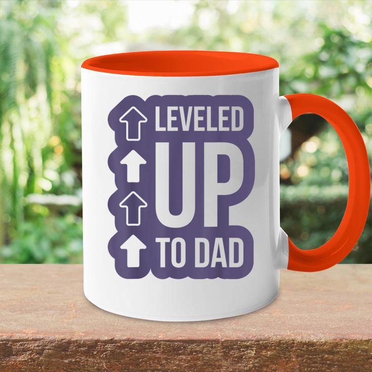 Herren Leveld Uo To Dad Bester Papaater Geschenkeatertag Tasse Zweifarbig