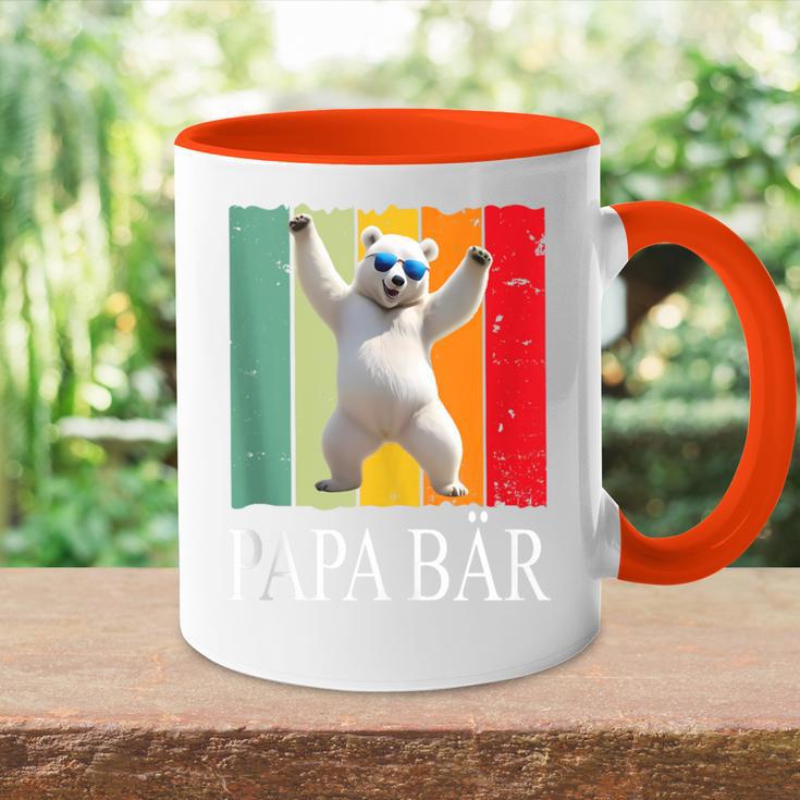 Herren Papa Bäratertag Retroater & Opa Geschenk Geburtstags Tasse Zweifarbig