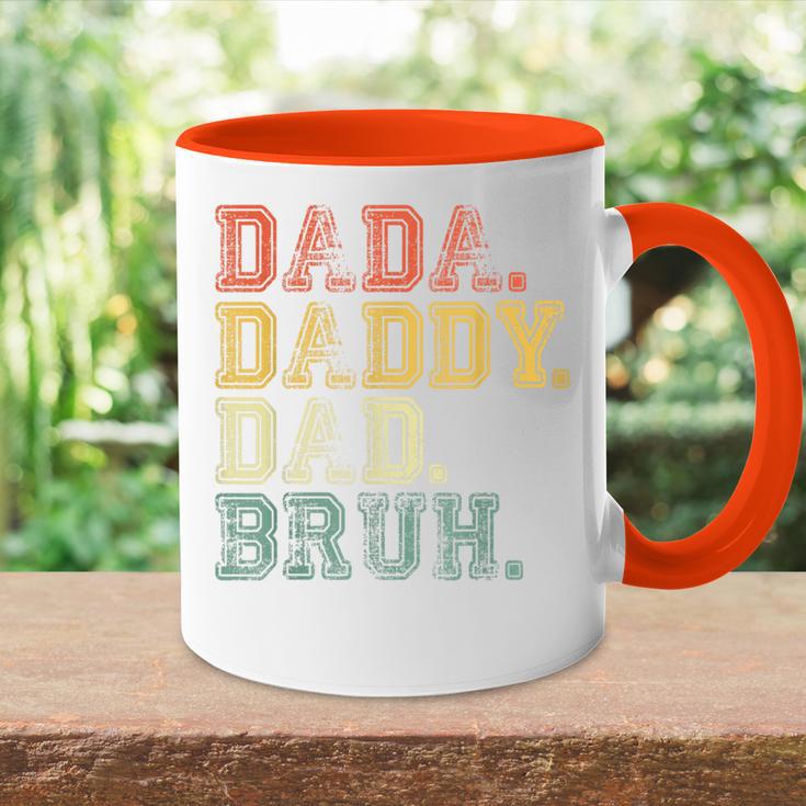 Herren Papa Papa Papa Bruh Lustigerater Tasse Zweifarbig