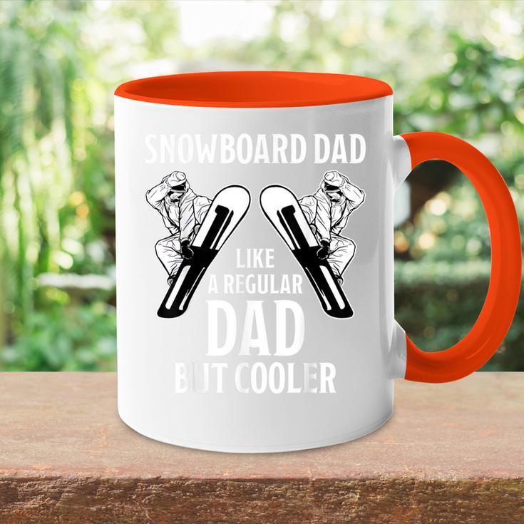 Herren Snowboard Dad Cooler Snowboard Spruchater Papa Snowboarder Tasse Zweifarbig