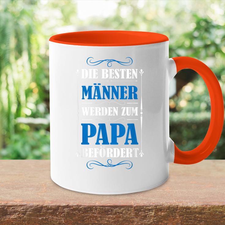 Herren Zum Papa Befördert Papa Familie Tasse Zweifarbig