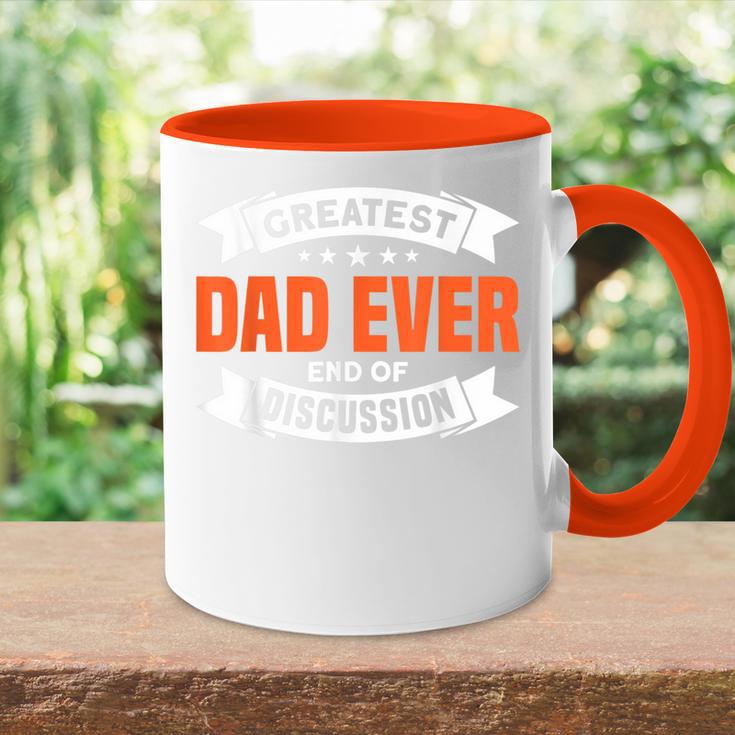 Herrenater Bester Papa Ever Ende Der Diskussion Papa Tasse Zweifarbig