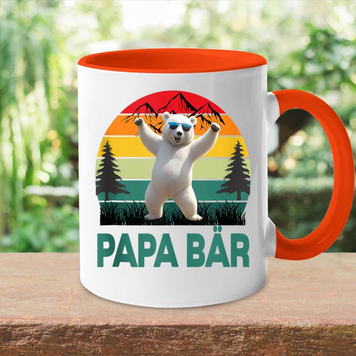 Herrenatertagsgeschenk Papa Bäratertagater & Opa Geschenk Tasse Zweifarbig