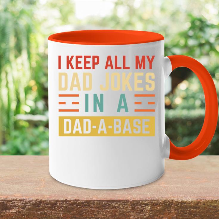 Ich Behalte Alle Witze Meinesaters In Einem Papa Imintage-Stil Tasse Zweifarbig