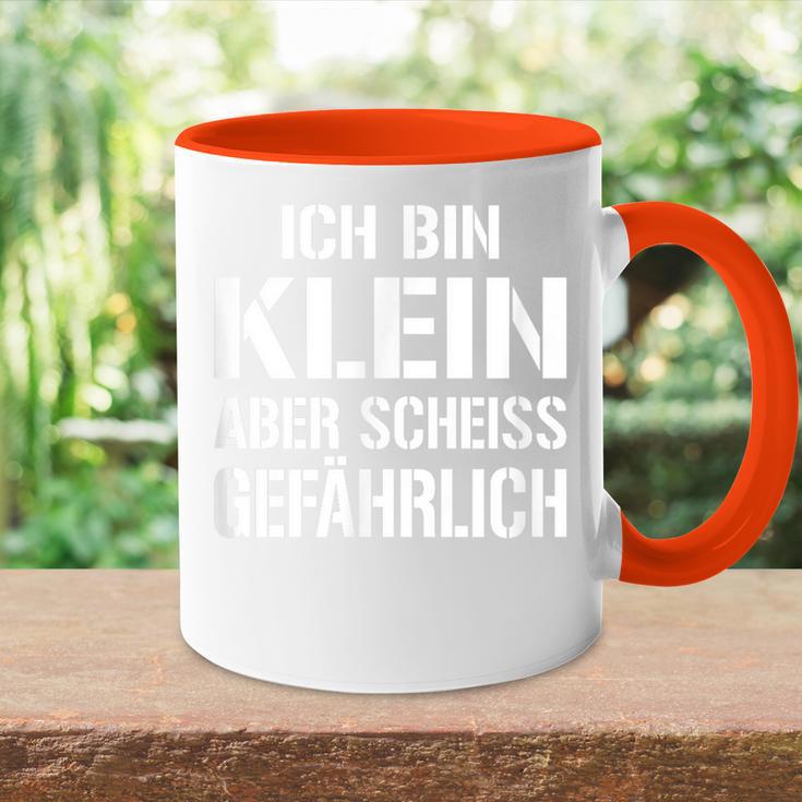 Ich Bin Klein Aber Scheiss Gefährlich Kampfzwerg Tasse Zweifarbig