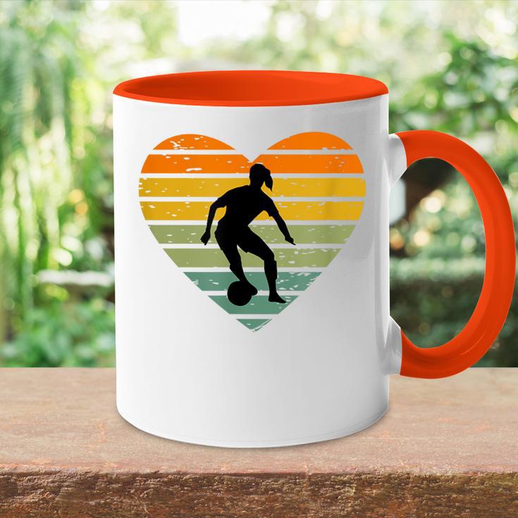 Ich Liebe Frauenfußball Damenmannschaft Fußball Fußballerin Tasse Zweifarbig