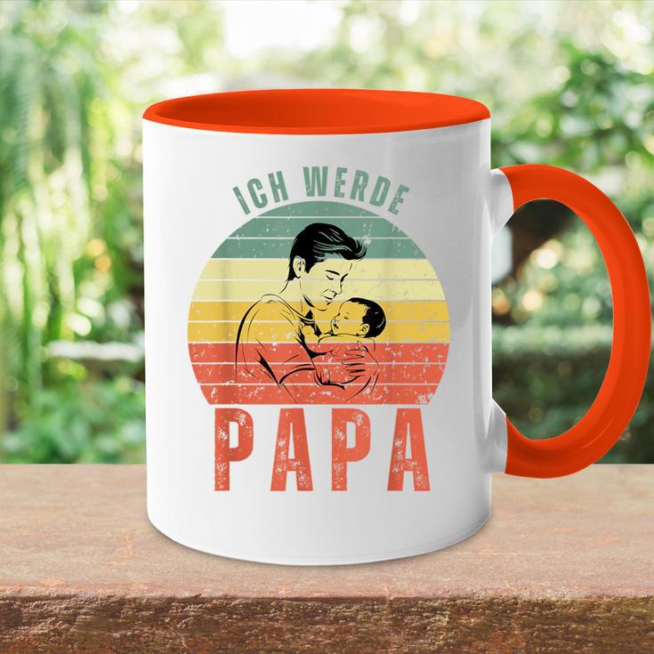 Ich Werde Papa 2024 Geschenkeen Für Werdendeater Tasse Zweifarbig