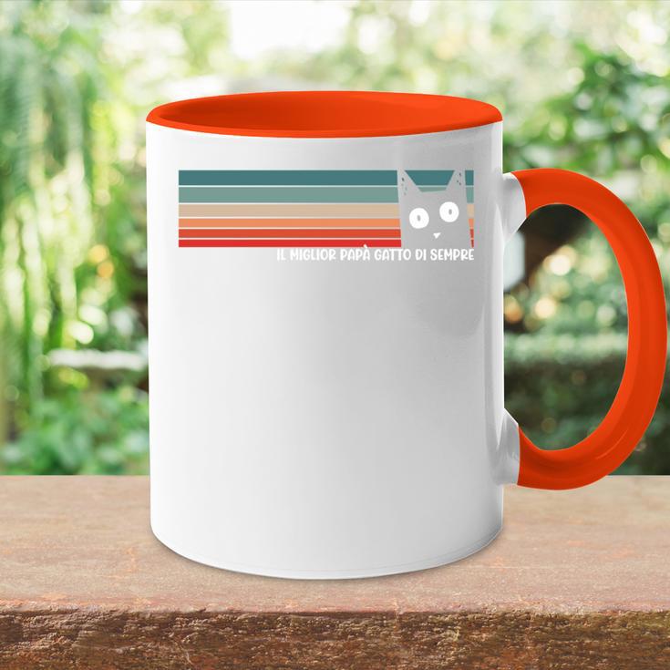 Il Miglior Papà Gatto Di Sempre Best Cat Dad Ever Tasse Zweifarbig