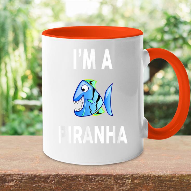 I'm A Piranha Piranha Tasse Zweifarbig