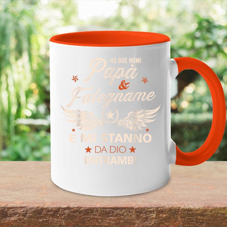 Italienischer Papa Falegnameatertag Geschenk Italiener Tasse Zweifarbig