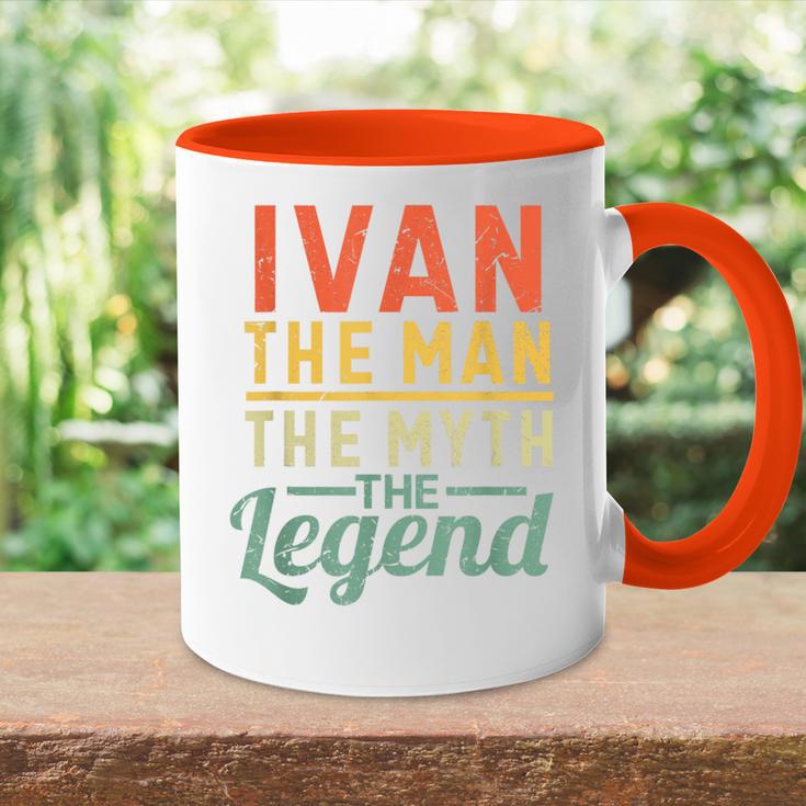 Ivan Der Mann Der Mythos Die Legende Name Ivan Tasse Zweifarbig