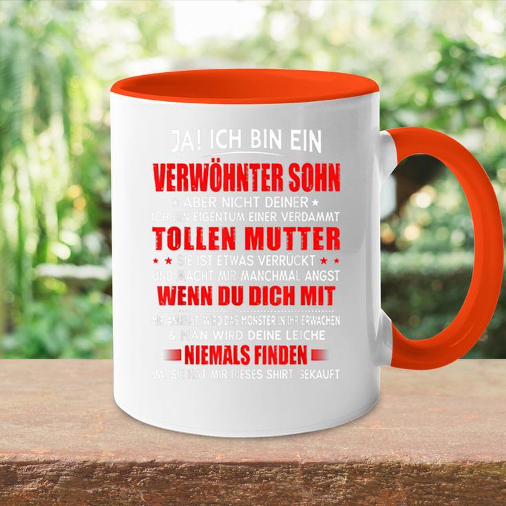 Ja Ich Bin Einerwöhnter Sohn Tasse Zweifarbig