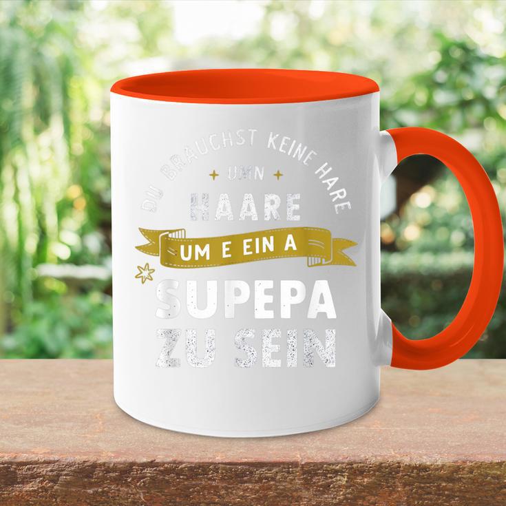 Keine Haare Aber Ein Super Papa Tasse Zweifarbig