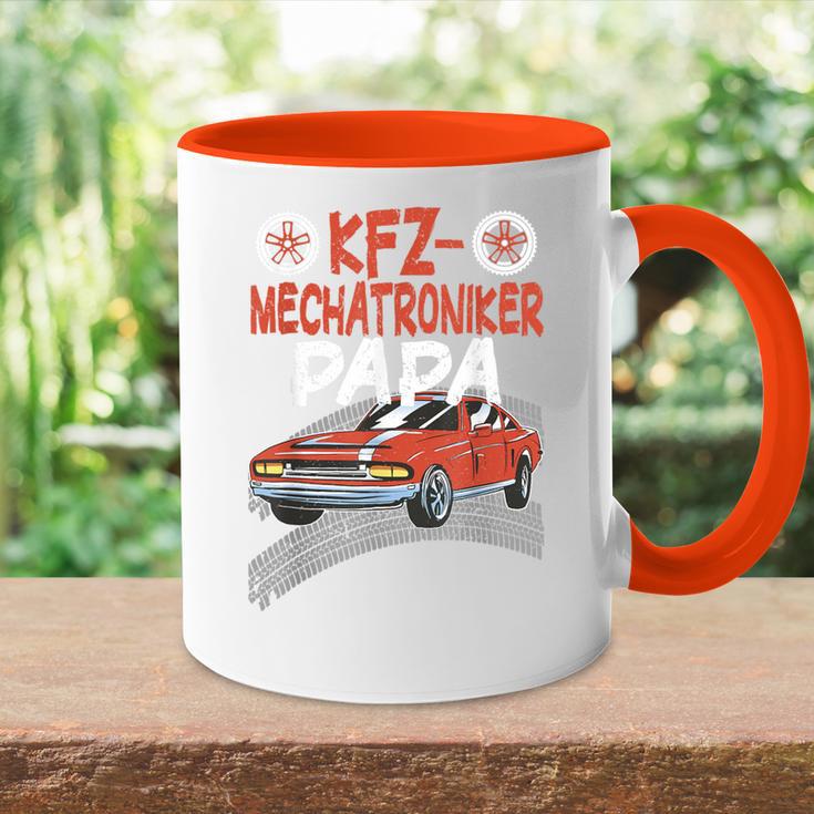 Kfz Mechatroniker Papa Schrauber Und Mechatroniker Tasse Zweifarbig