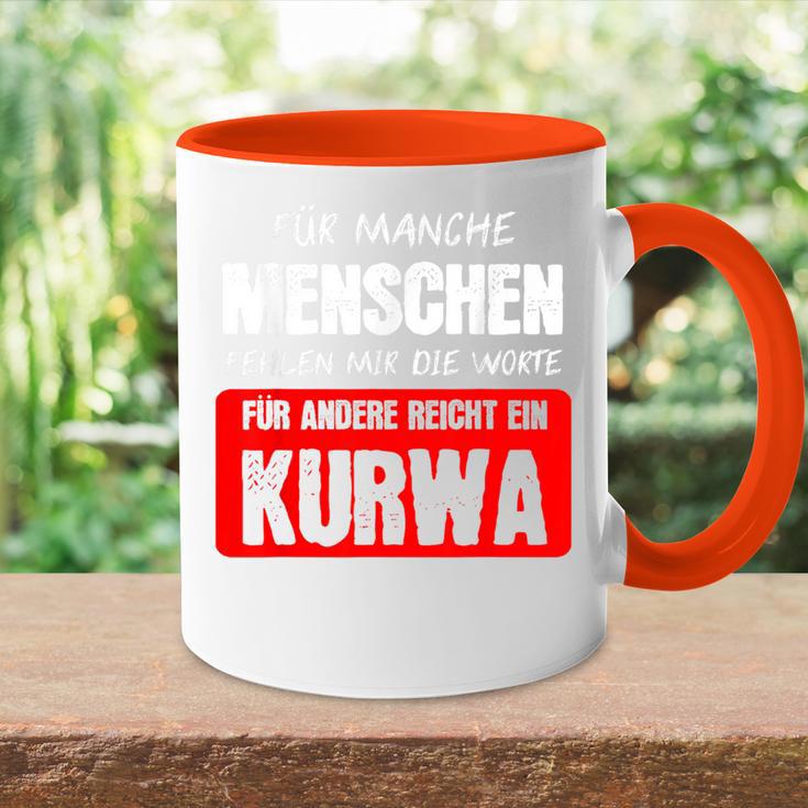 Kurwa Poland Pole Warsaw Tasse Zweifarbig